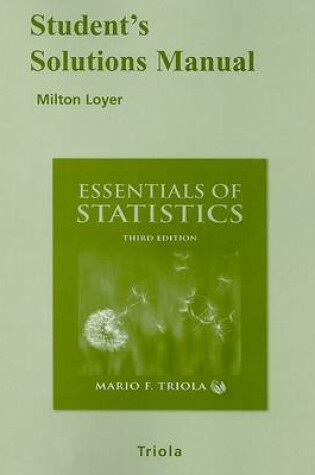 Cover of Student's Solutions Manual Essentials of Statistics