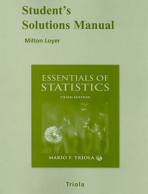 Book cover for Student's Solutions Manual Essentials of Statistics