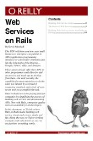 Cover of Web Services on Rails