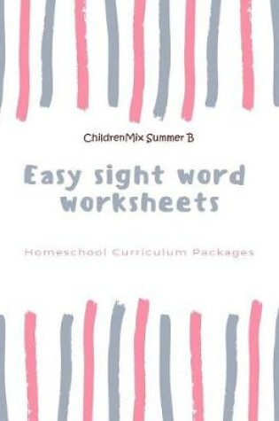Cover of Easy sight word worksheets