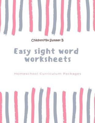 Book cover for Easy sight word worksheets