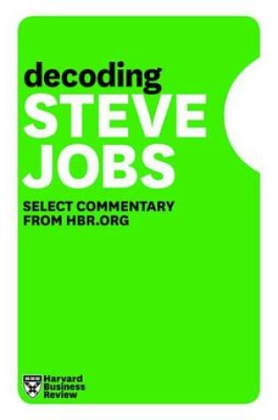 Cover of Decoding Steve Jobs