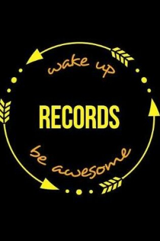 Cover of Wake Up Records Be Awesome Gift Notebook for a Registrar, Wide Ruled Journal
