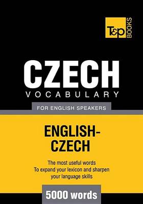 Cover of Czech Vocabulary for English Speakers - English-Czech - 5000 Words