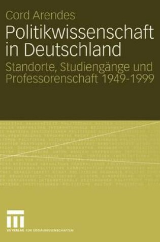 Cover of Politikwissenschaft in Deutschland