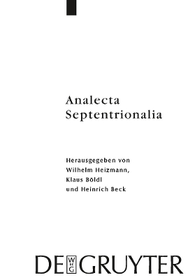 Cover of Analecta Septentrionalia