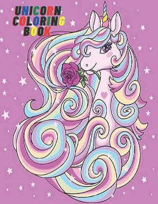 Book cover for Unicorn Coloring Book