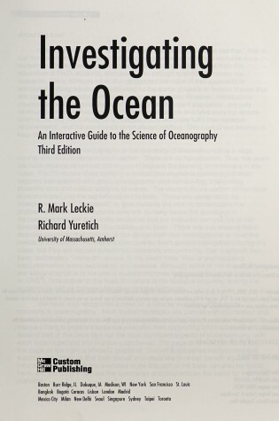 Cover of Investigating the Ocean-Hands on Activites