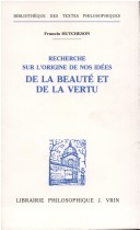 Cover of Recherche Sur l'Origine de Nos Idees de la Beaute Et de la Vertu