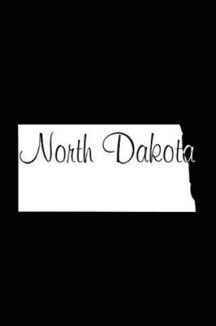 Cover of North Dakota - Black Lined Notebook with Margins