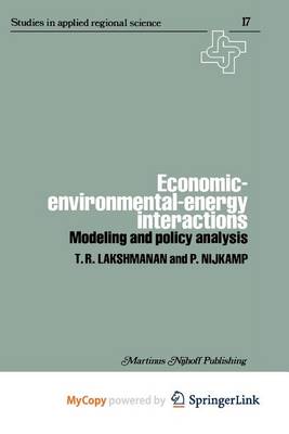 Book cover for Economic-Environmental-Energy Interactions