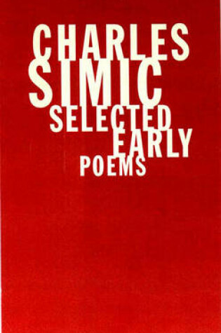 Cover of Selected Early Poems