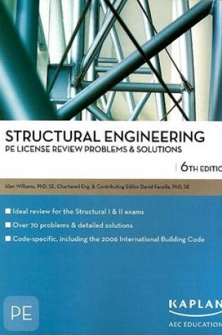 Cover of Structural Engineering PE License Review Problems and Solutions