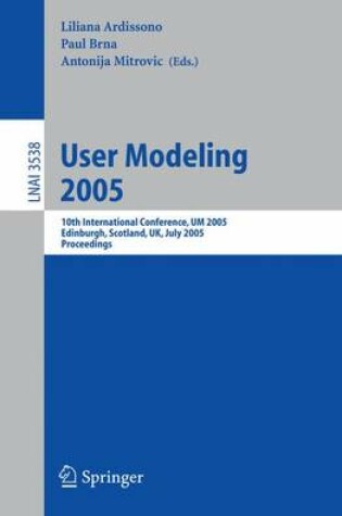 Cover of User Modeling 2005