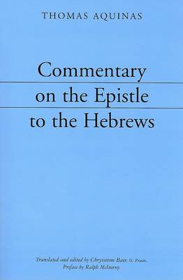 Book cover for Commentary on the Epistle to the Hebrews