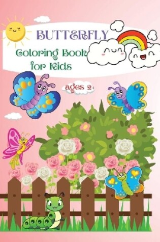 Cover of Butterfly Coloring Book for Kids