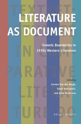 Cover of Literature as Document