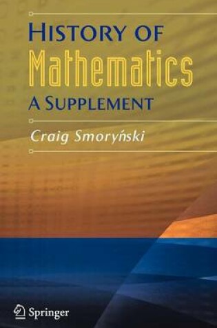 Cover of History of Mathematics