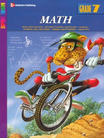 Book cover for Spectrum Math, Grade 7