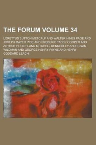 Cover of The Forum Volume 34