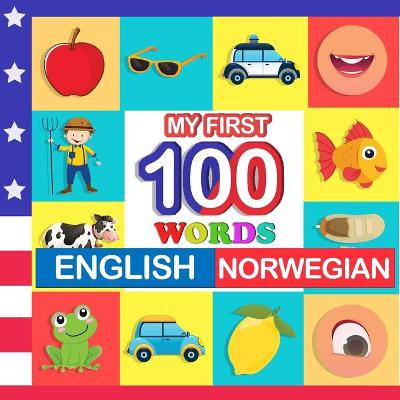 Book cover for my first 100 words English-Norwegian