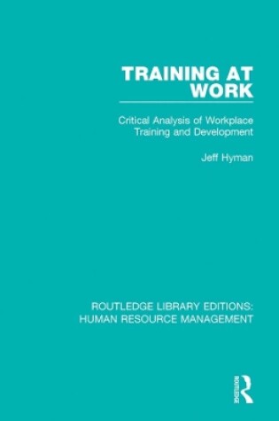 Cover of Training at Work