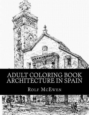 Book cover for Adult Coloring Book - Architecture in Spain