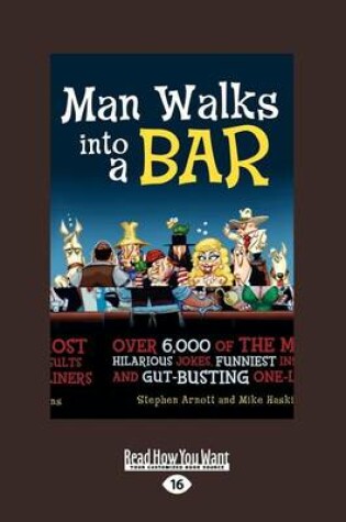 Cover of Man Walks Into a Bar (Large Print 16pt)