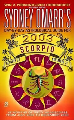 Book cover for Sydney Omarr's Scorpio 2003