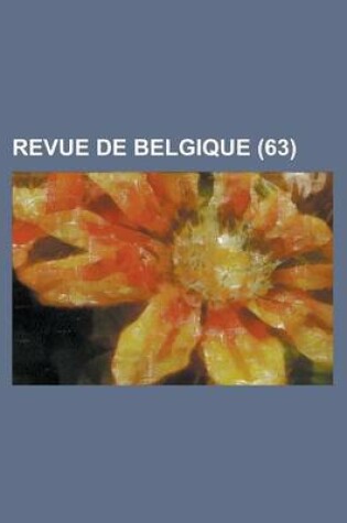 Cover of Revue de Belgique (63)