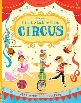 Book cover for First Sticker Book Circus