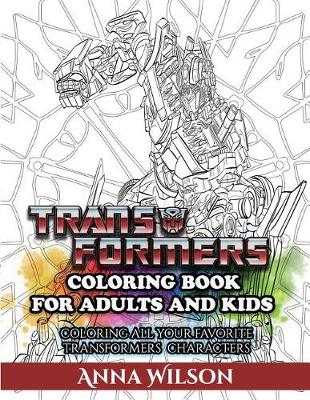 Book cover for Transformers Coloring Book for Adults and Kids