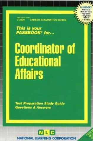 Cover of Coordinator of Educational Affairs