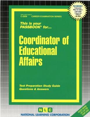 Book cover for Coordinator of Educational Affairs