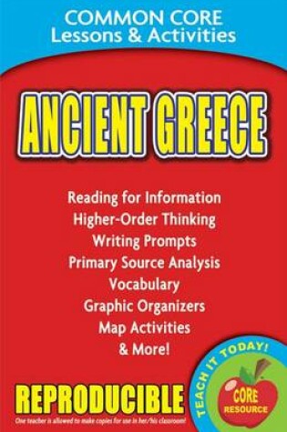 Cover of Ancient Greece Common Core Lessons & Activities