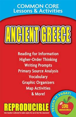 Book cover for Ancient Greece Common Core Lessons & Activities