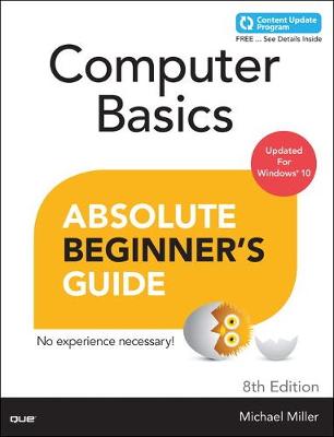 Book cover for Computer Basics Absolute Beginner's Guide, Windows 10 Edition