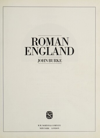 Book cover for Roman England