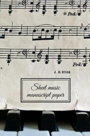 Cover of Sheet Music Manuscript Paper