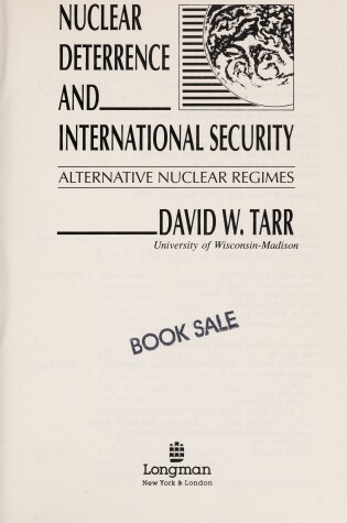 Cover of Nuclear Deterrence and International Security