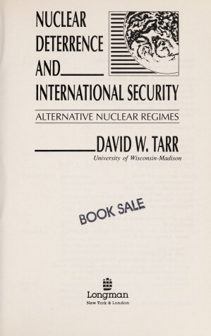 Book cover for Nuclear Deterrence and International Security