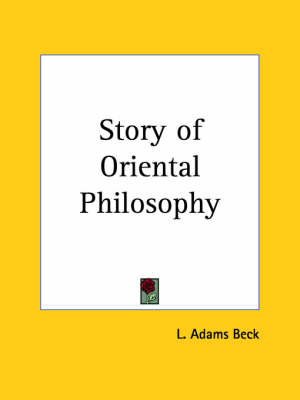 Book cover for Story of Oriental Philosophy (1928)