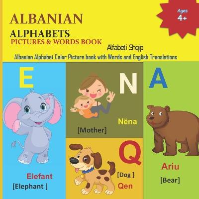 Book cover for Albanian Alphabets Pictures & Words Book