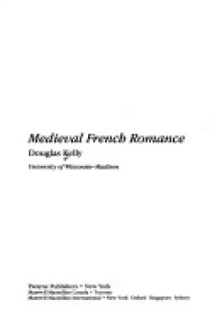 Cover of Medieval French Romance