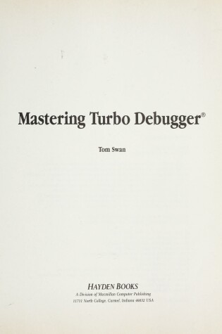 Cover of Mastering Turbo Debugger