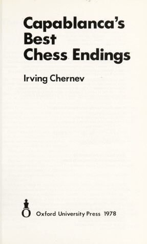 Book cover for Capablanca's Best Chess Endings