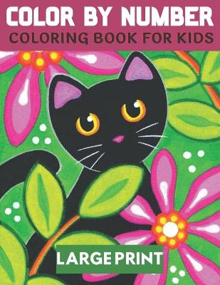 Book cover for Color By Number Coloring Book For Kids Large Print