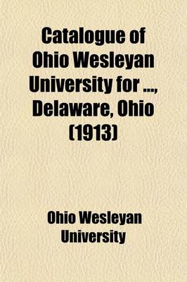 Book cover for Catalogue of Ohio Wesleyan University For, Delaware, Ohio