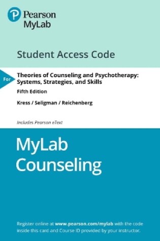 Cover of MyLab Counseling with Pearson eText Access Code for Theories of Counseling and Psychotherapy