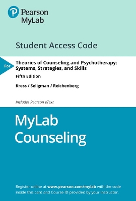 Book cover for MyLab Counseling with Pearson eText Access Code for Theories of Counseling and Psychotherapy